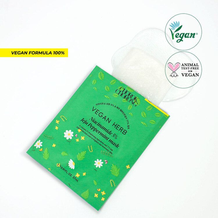 Niacinamide 5% Jeju Peppermint Mask (27ml x 10ea)